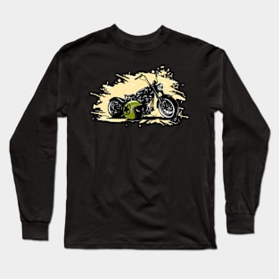 Chopper and Helmet Long Sleeve T-Shirt